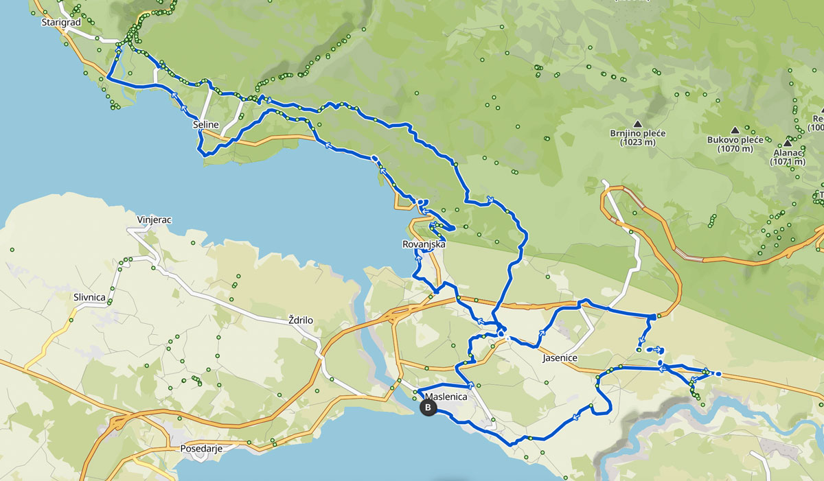 EpicRidesPaklenica-mapa